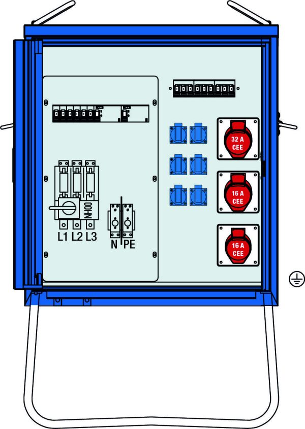 Rozdzielacz prądowy AS Schwabe V-E 2 44 kVA 61842, 1 szt.