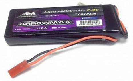 Akumulator do odbiornika (LiPo) ArrowMax AM-700993 7.4 V 1400 mAh Stick BEC - obrazek 1