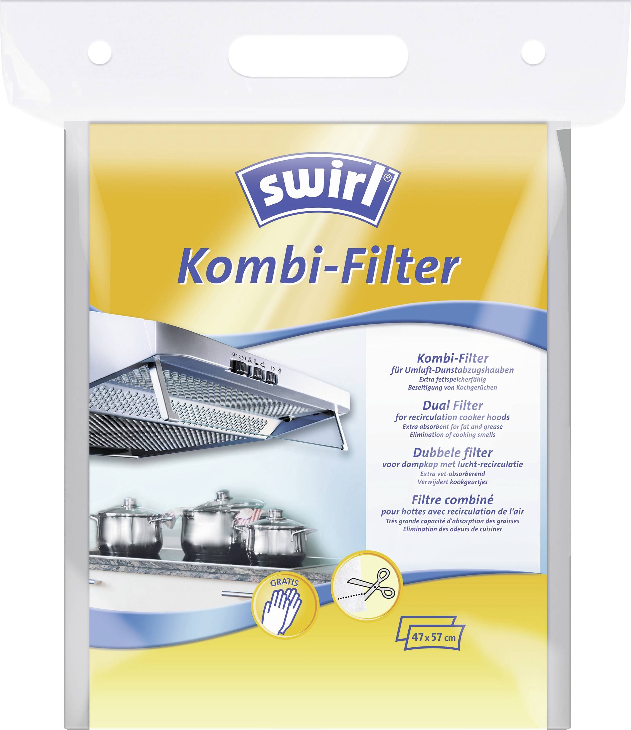 Filtr zamienny do okapu Swirl Kombi-Filter 4006508220977, 1 szt. - obrazek 1
