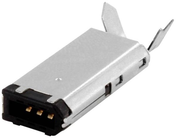 Złącze FireWire 6p do lutowania. FWS6L czarny econ connect Zawartość: 1 szt.