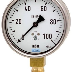 WIKA 9850619 Manometr sprężynowy kapsułkowy Cu-Leg Robust Cl 1.6 612.20.100 -250…0 mbar G1/2B dolny Przyłącze G 1/2 B WIKA 9850619 Manometr sprężynowy kapsułkowy Cu-Leg Robust Cl 1.6 612.20.100 -250…0 mbar G1/2B dolny Przyłącze G 1/2 B