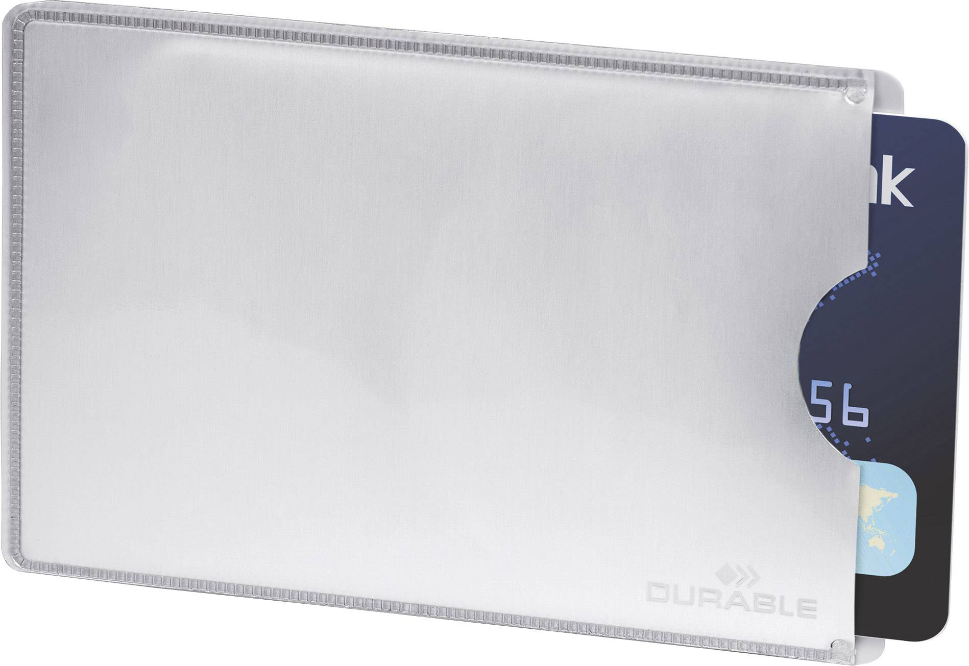 Durable Osłona karty identyfikacyjnej RFID, osłona ochronna 890023 srebrny 10 szt. - obrazek 1