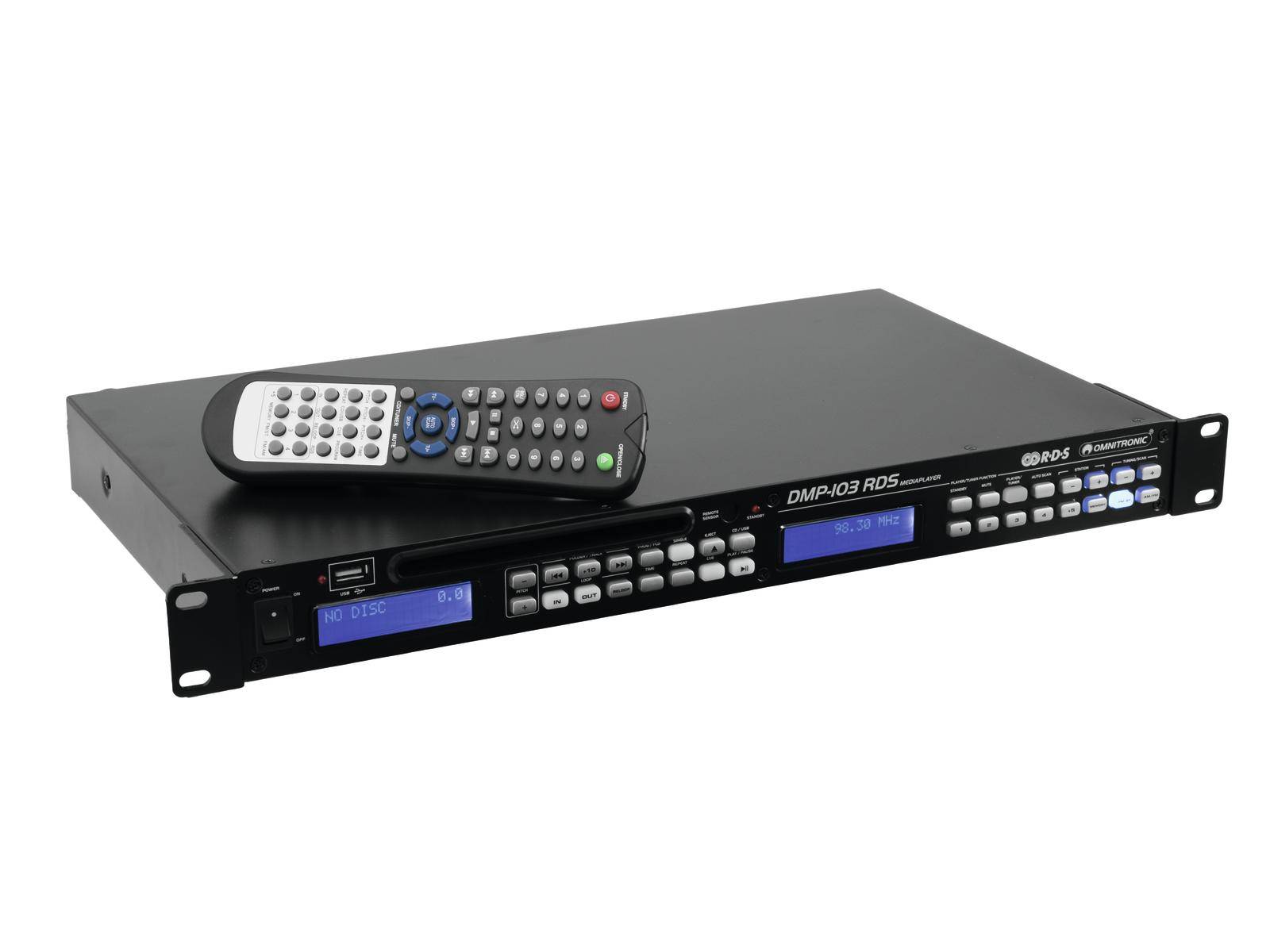 Omnitronic DMP-103RDS Podwójny odtwarzacz mediów 19
