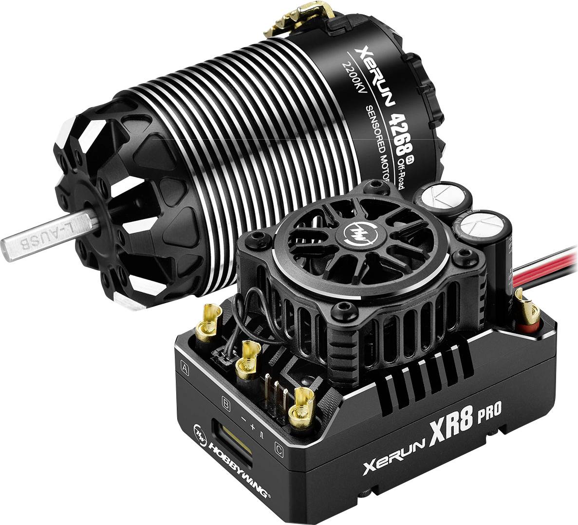 Zestaw napędowy bezszczotkowy do modeli RC Hobbywing Xerun XR8 Pro G3 Combo mit 4268SD 2200kV G3 1 szt. - obrazek 1