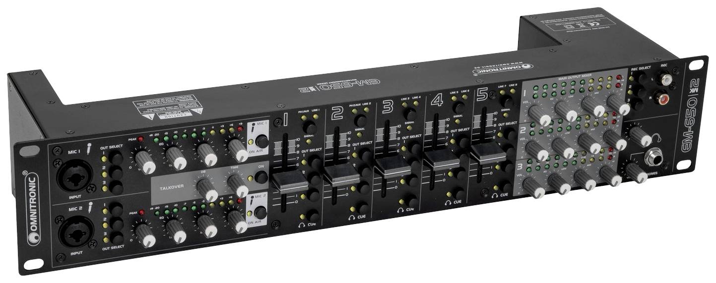 Omnitronic EM-650B MK2 Mikser DJ - obrazek 1