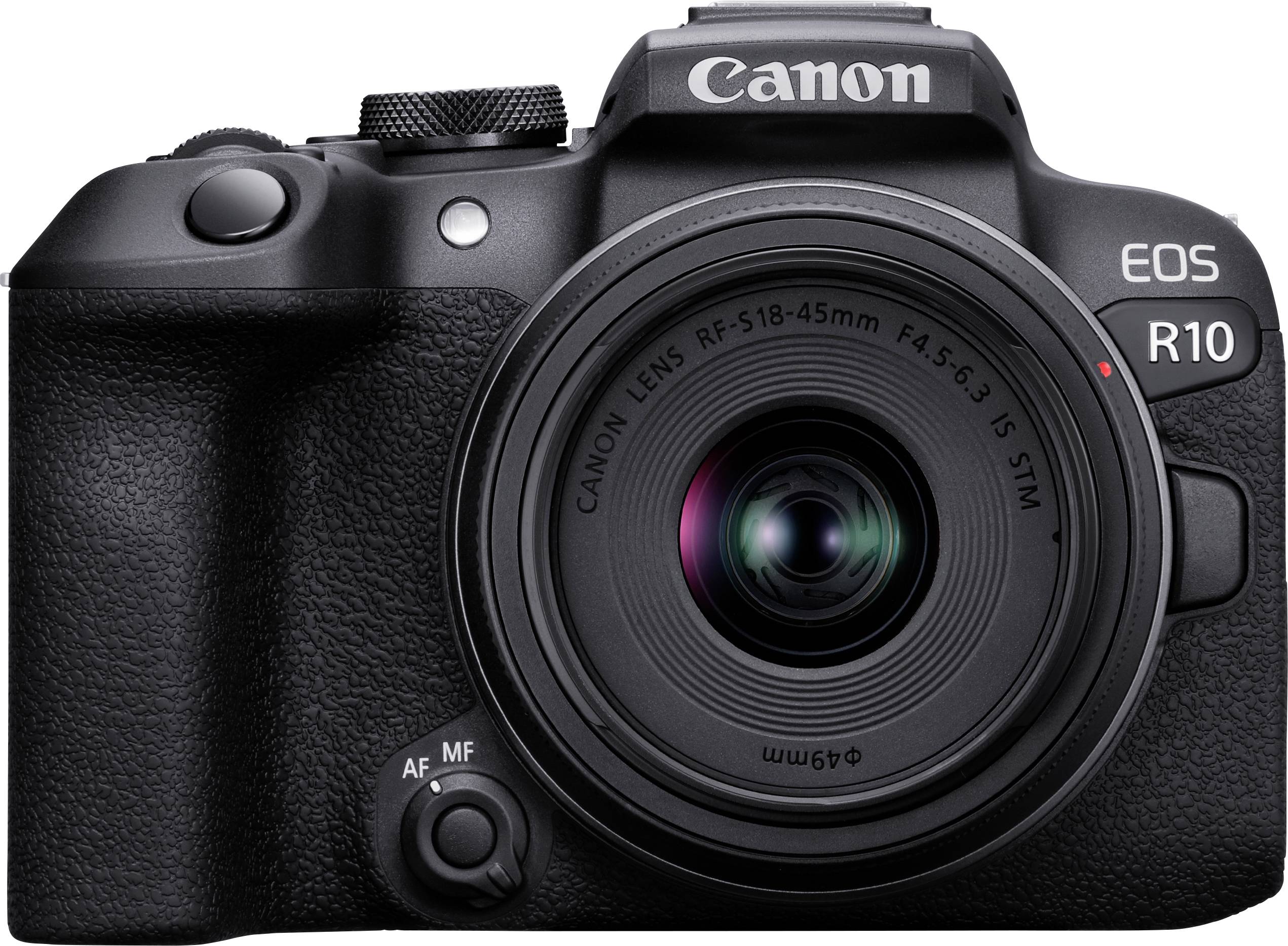 Canon EOS R10 + RF-S 18-45mm F4.5-6.3 IS STM Lustrzanka cyfrowa RF-S 18-45 mm 24.2 MPx czarny Wideo 4K, Stabilizacja obr - obrazek 1