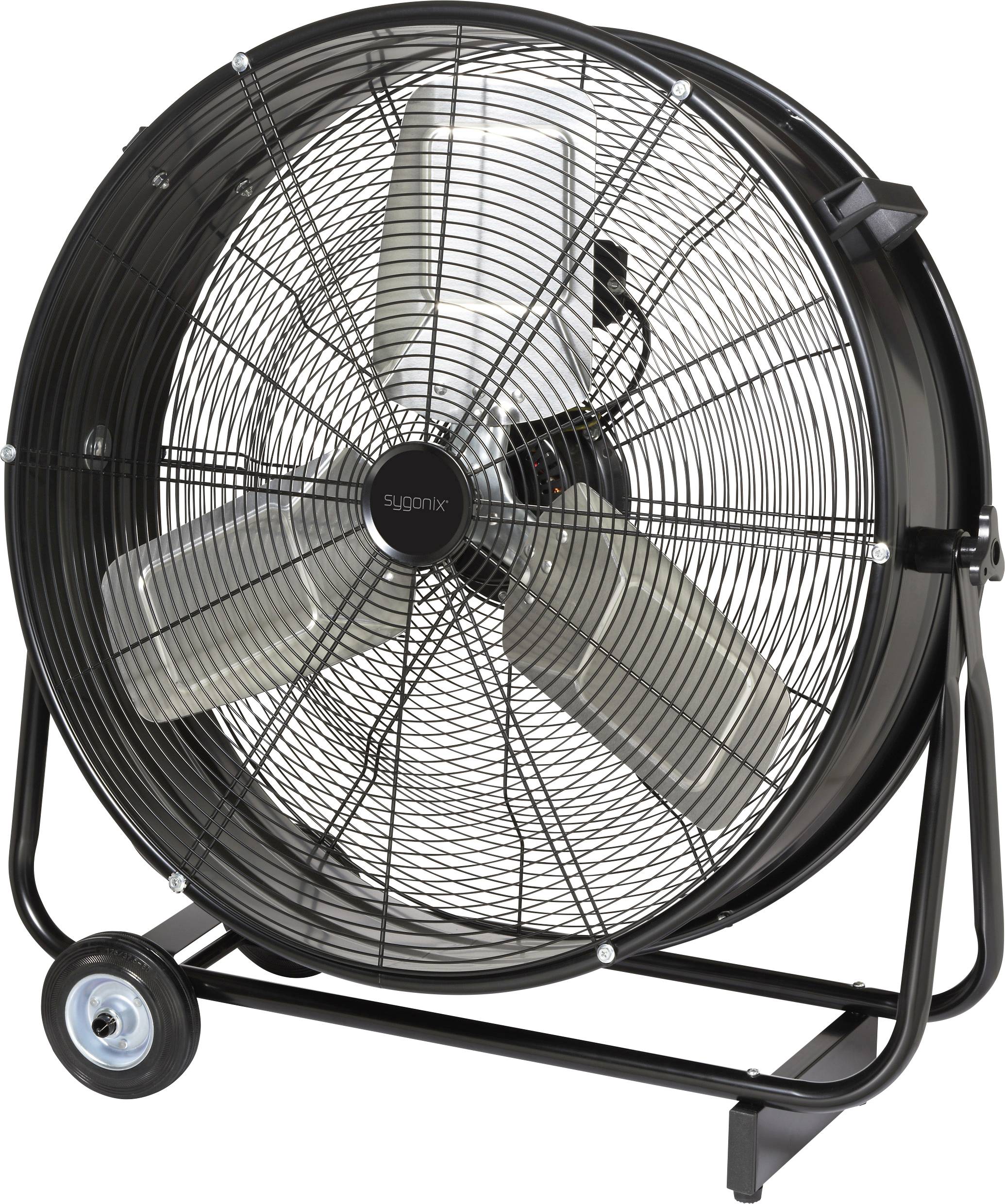 Sygonix Wentylator podłogowy 330 W (Ø x W) 745 mm x 776 mm czarny ruch wahadłowy - obrazek 1