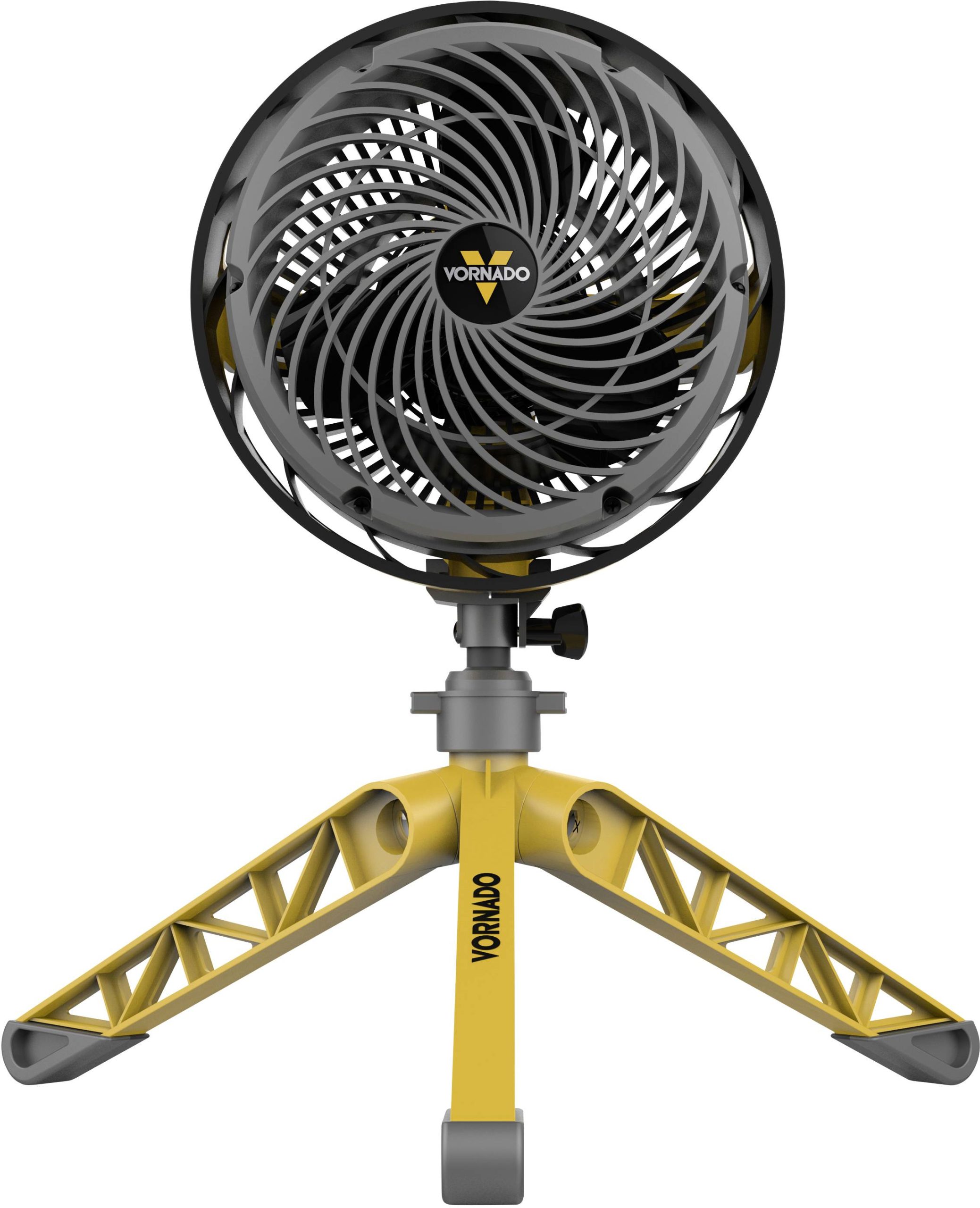 Vornado Heavy Duty EXO5 Wentylator stojący 37.2 W (Ø x W) 20 cm x 50 cm żółty, szary ruch wahadłowy - obrazek 1