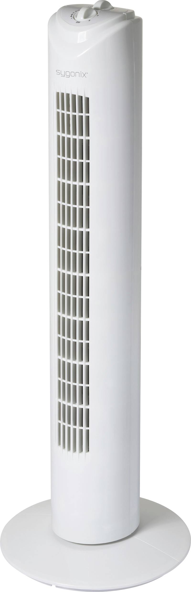 Sygonix SY-6627272 Wentylator wieżowy 50 W (Ø x W) 270 mm x 805 mm biały oscylacje, timer - obrazek 1