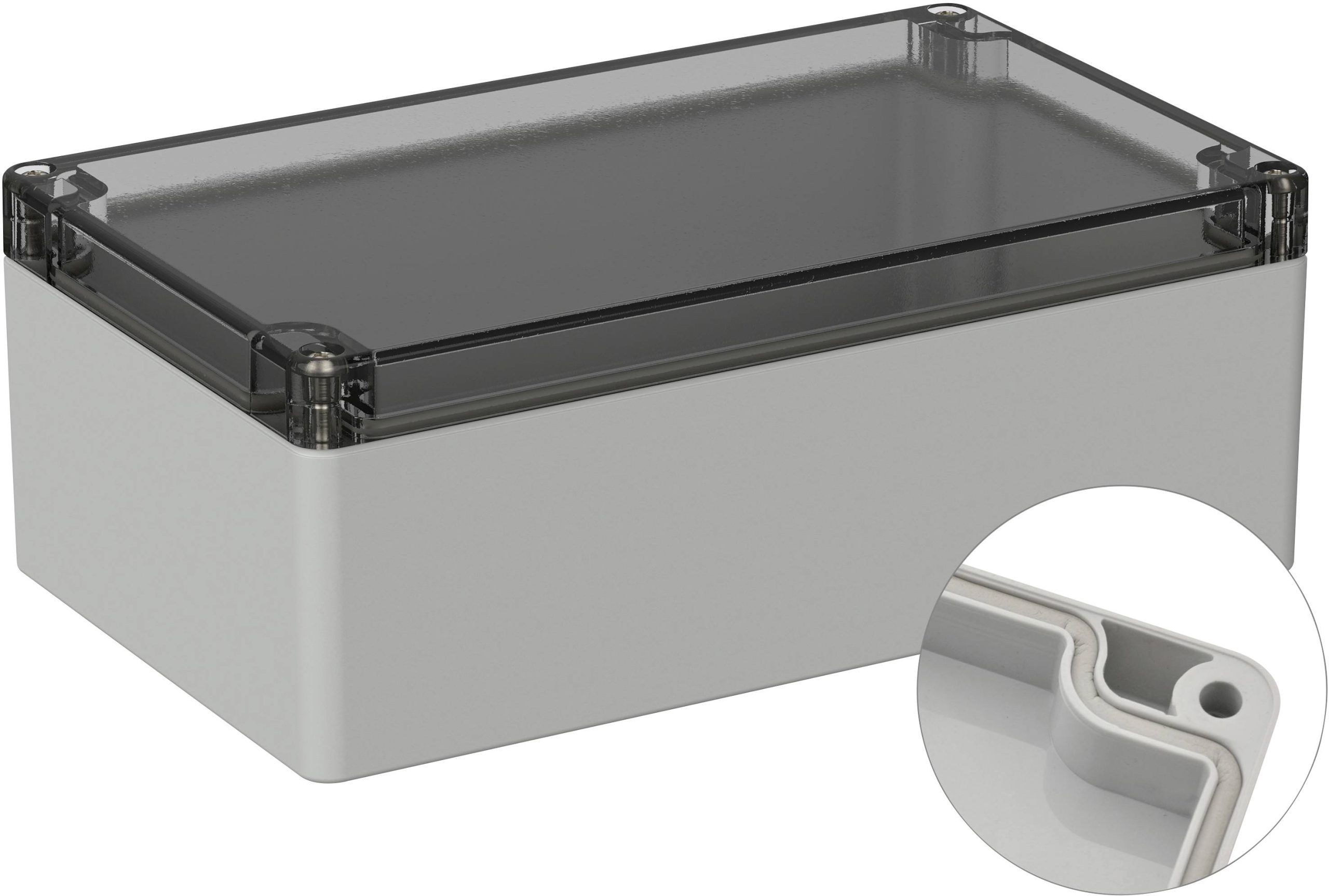 TRU COMPONENTS TC-9065484 Obudowa zewnętrzna 200 x 120 x 75 poliwęglan szaro-biały (ral 7035) 1 szt. - obrazek 1