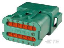 TE Connectivity Obudowa złącza pin męskiego na kabel DT Ilość pinów 12 DT04-12PC-CE01 1 szt.