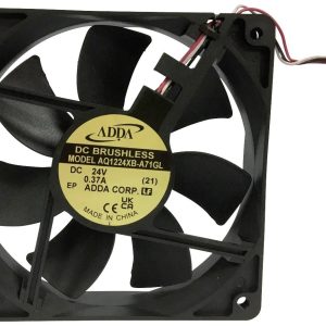 Wentylator osiowy ADDA AQ1224XB-A71GL(21), 24 V/DC, (D x S x W) 120 x 120 x 25 mm Wentylator osiowy ADDA AQ1224XB-A71GL(21), 24 V/DC, (D x S x W) 120 x 120 x 25 mm
