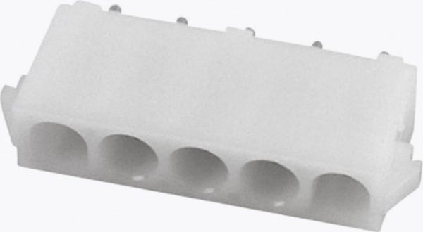 TE Connectivity 640466-1 Obudowa złącza pin męskiego na PCB UNIVERSAL MATE-N-LOK, wire-to-board, piny: 5, 12 A, 1 szt.