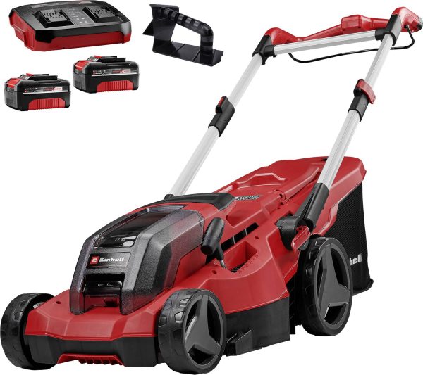 Einhell Professional Power X-Change GP-CM 36/450 (2x 4,0Ah) akumulatorowy Akumulatorowa kosiarka do trawy wraz z ładowar