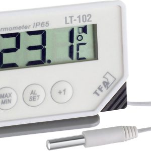 TFA Dostmann LT-102 Termometr przewodowy biały 30.1034.K TFA Dostmann LT-102 Termometr przewodowy biały 30.1034.K