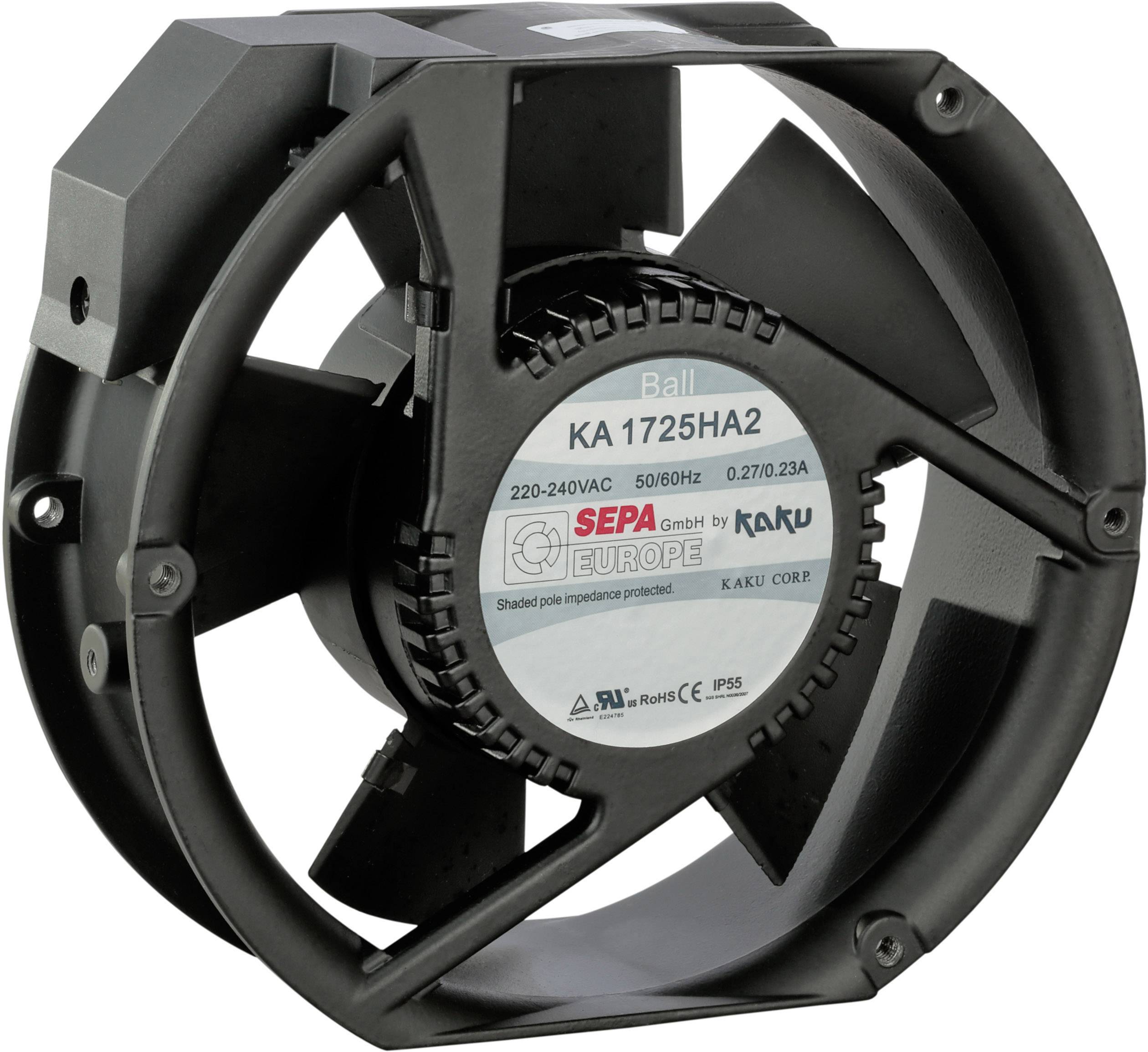 Wentylator osiowy SEPA KA1725HA2BMT/Mg, 230 V/AC, 340 m³/h, (D x S x W) 173 x 150 x 51 mm - obrazek 1