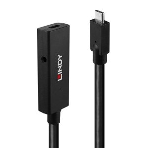 LINDY USB-C Kabel USB 3.2 Gen2 Złącze męskie USB-C®, Złącze żeńskie USB-C® 5.00 m czarny 43364 LINDY USB-C Kabel USB 3.2 Gen2 Złącze męskie USB-C®, Złącze żeńskie USB-C® 5.00 m czarny 43364