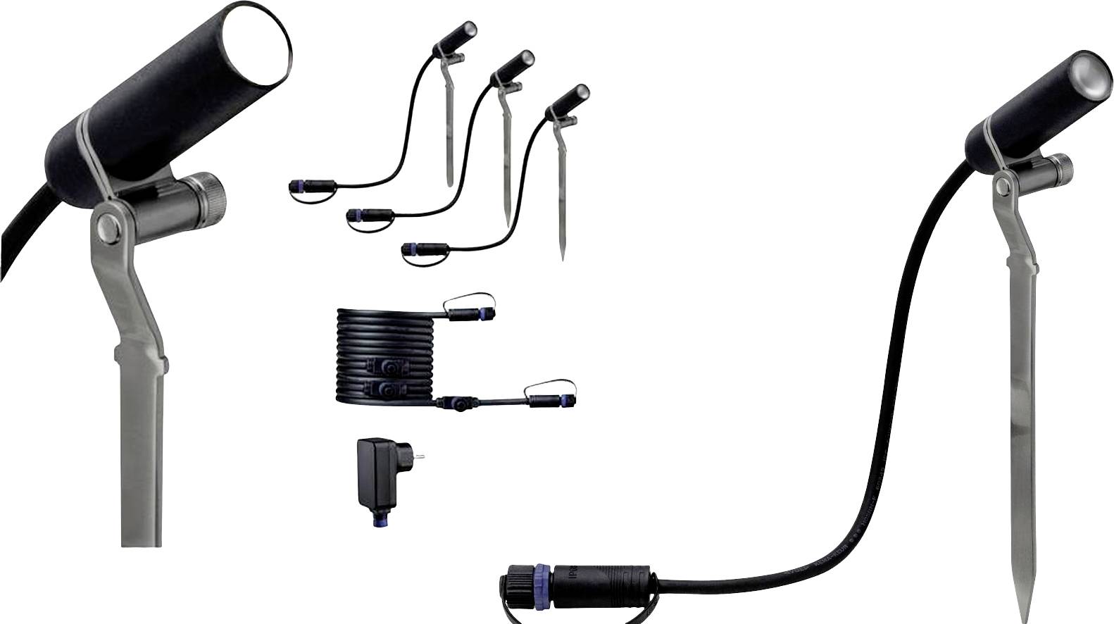 Reflektor ogrodowy LED zestaw startowy Paulmann Plantini 4064161325941 System oświetlenia Plug&Shine 10 W 90 lm - obrazek 1