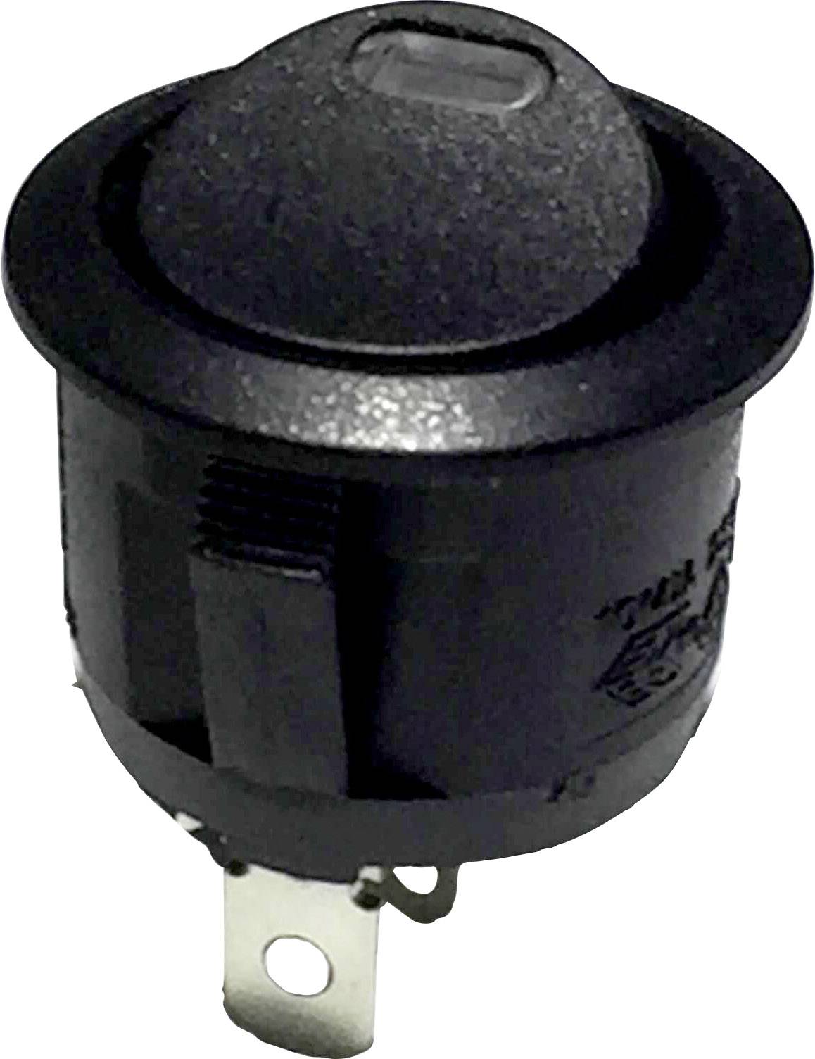 TRU COMPONENTS 700274 Przełącznik kołyskowy R13-112L B/B RED 3V 250 V/AC 6 A 1 x wył/wł zatrzask 1 szt. - obrazek 1