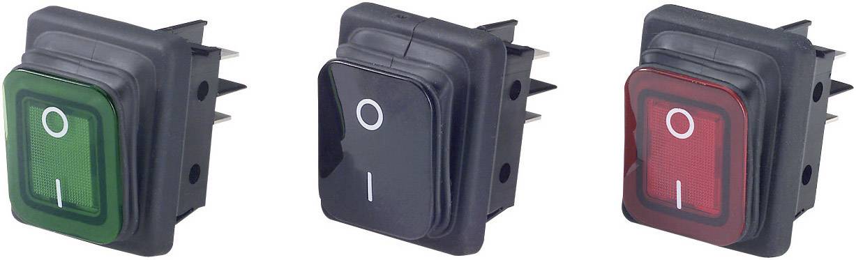 Przełącznik kołyskowy B4MASK48N1E21000, 250 V/AC, 16 A, 2 x wył/wł, IP65, zatrzask, 1 szt. - obrazek 1