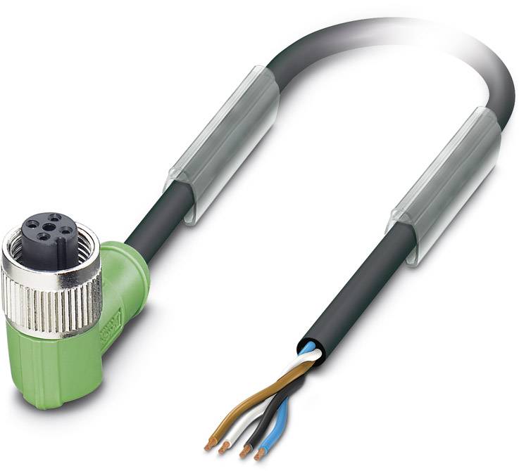 Kabel do czujników/elementów wykonawczych Phoenix Contact SAC-4P- 5,0-PVC/M12FR 1693539, kabel, otwarte końcówki, 1 szt. - obrazek 1