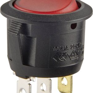 Przełącznik kołyskowy 250 V/AC 6 A, 1 x wyłącz/włącz R13 112L B/B czerwony 230V, zatrzaskowy, 1 szt. Przełącznik kołyskowy 250 V/AC 6 A, 1 x wyłącz/włącz R13 112L B/B czerwony 230V, zatrzaskowy, 1 szt.