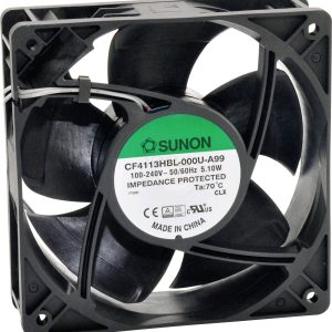 Wentylator osiowy Sunon CF4113LBL-000U-ABD, 230 V/AC, 109.22 m³/h, (D x S x W) 120 x 120 x 38 mm Wentylator osiowy Sunon CF4113LBL-000U-ABD, 230 V/AC, 109.22 m³/h, (D x S x W) 120 x 120 x 38 mm