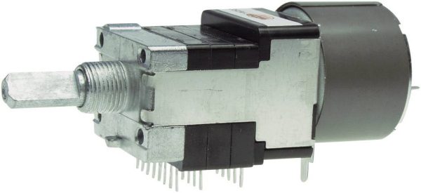 Potencjometr z silniczkiem ALPS RK16816MG 10KDX6 D-log 10 kOhm Max. 50 V/AC