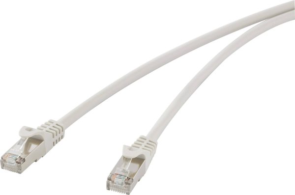 kabel LAN Renkforce RF-4724280, 1 szt., RJ45, CAT 5e, F/UTP, 10.00 m, szary