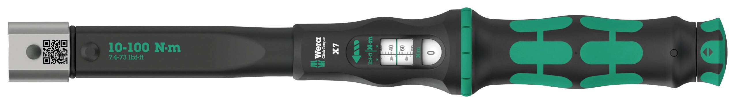 Wera Click-Torque X 7 05075657001 Klucz dynamometryczny do nasadek nasadowy kwadrat 14 x 18 mm 10 - 100 Nm - obrazek 1