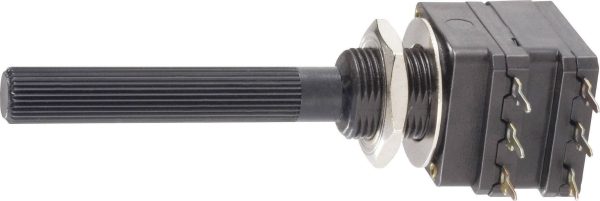 Potencjometr stereo Piher PC-16 PC16DH-10IP06104A2020MTA, 100 kOhm, 0,2 W, O 6 mm, + 20