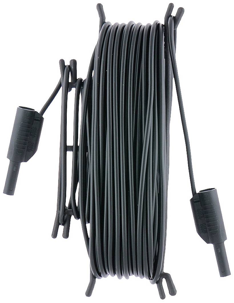 Metrel A 1153 Przewód pomiarowy bezpieczny złącze męskie bananowe 4 mm złącze męskie bananowe 4 mm 20.00 m czarny 1 szt. - obrazek 1