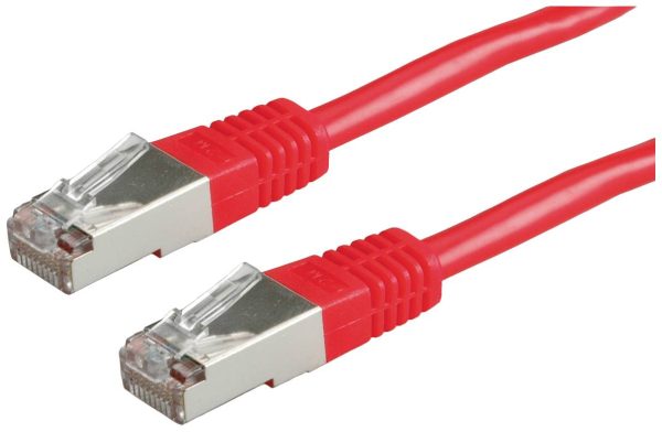 kabel LAN Value 21.99.1331, 1 szt., RJ45, CAT 6, S/FTP, 1.00 m, czerwony (czysty)