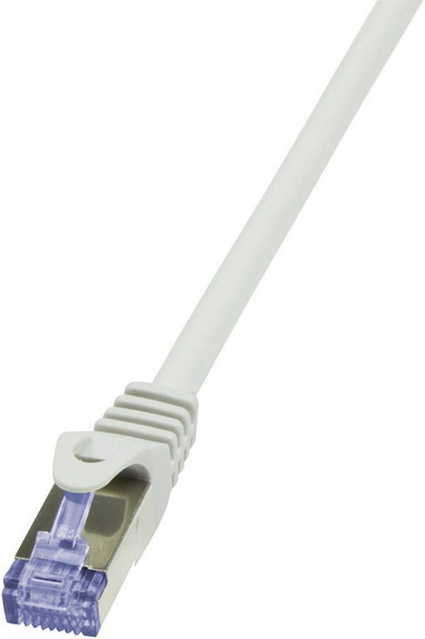 kabel LAN LogiLink CQ3022S, 1 szt., RJ45, CAT 6a, S/FTP, 0.50 m, szary