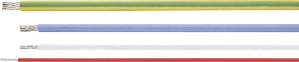 HELU 51077 Kabel odporny na wysokie temperatury HELUTHERM 145, 1 x 0.25 mm², Produkty w metrach bieżących