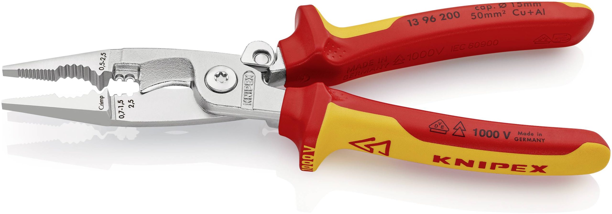 Szczypce wielofunkcyjne Knipex 13 96 200, 15 mm (max) - obrazek 1