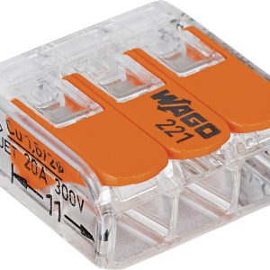 WAGO 221-413-50 221 Złącze zaciskowe elastyczny: 0.14-4 mm² stała: 0.2-4 mm² Ilość styków: 3 50 szt. przeźroczysty, poma WAGO 221-413-50 221 Złącze zaciskowe elastyczny: 0.14-4 mm² stała: 0.2-4 mm² Ilość styków: 3 50 szt. przeźroczysty, poma