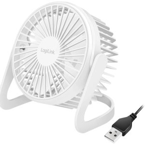 LogiLink UA0402 Wentylator USB 2 W (Ø x W) 12.7 cm x 115 mm biały ruch wahadłowy LogiLink UA0402 Wentylator USB 2 W (Ø x W) 12.7 cm x 115 mm biały ruch wahadłowy