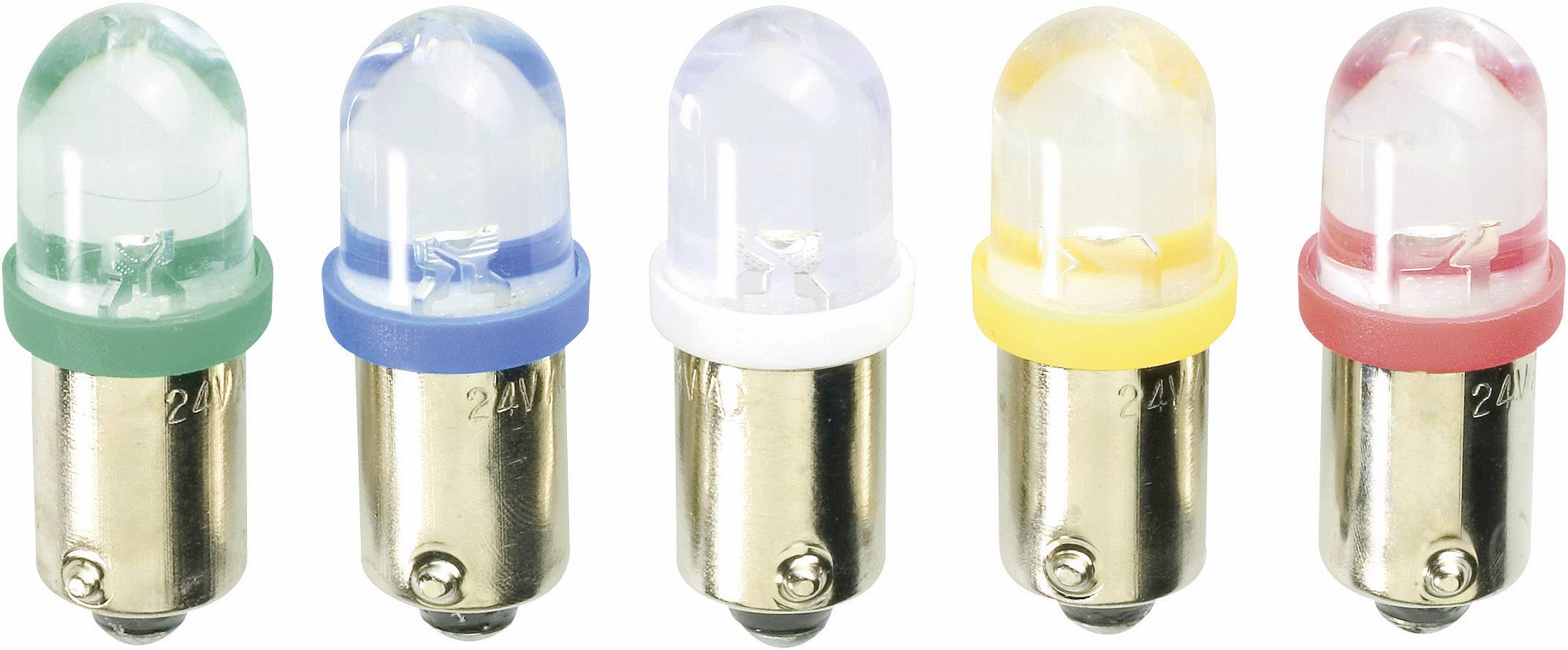 Żarówka LED, 10 x 28 mm, 24 VAC/DC, BA9S, żółta - obrazek 1