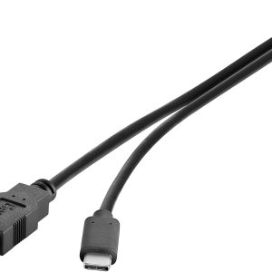 Renkforce Kabel USB USB 3.2 Gen1 Złącze męskie USB-A, Złącze męskie USB-C® 0.50 m czarny styki pozłacane RF-4381077 Renkforce Kabel USB USB 3.2 Gen1 Złącze męskie USB-A, Złącze męskie USB-C® 0.50 m czarny styki pozłacane RF-4381077
