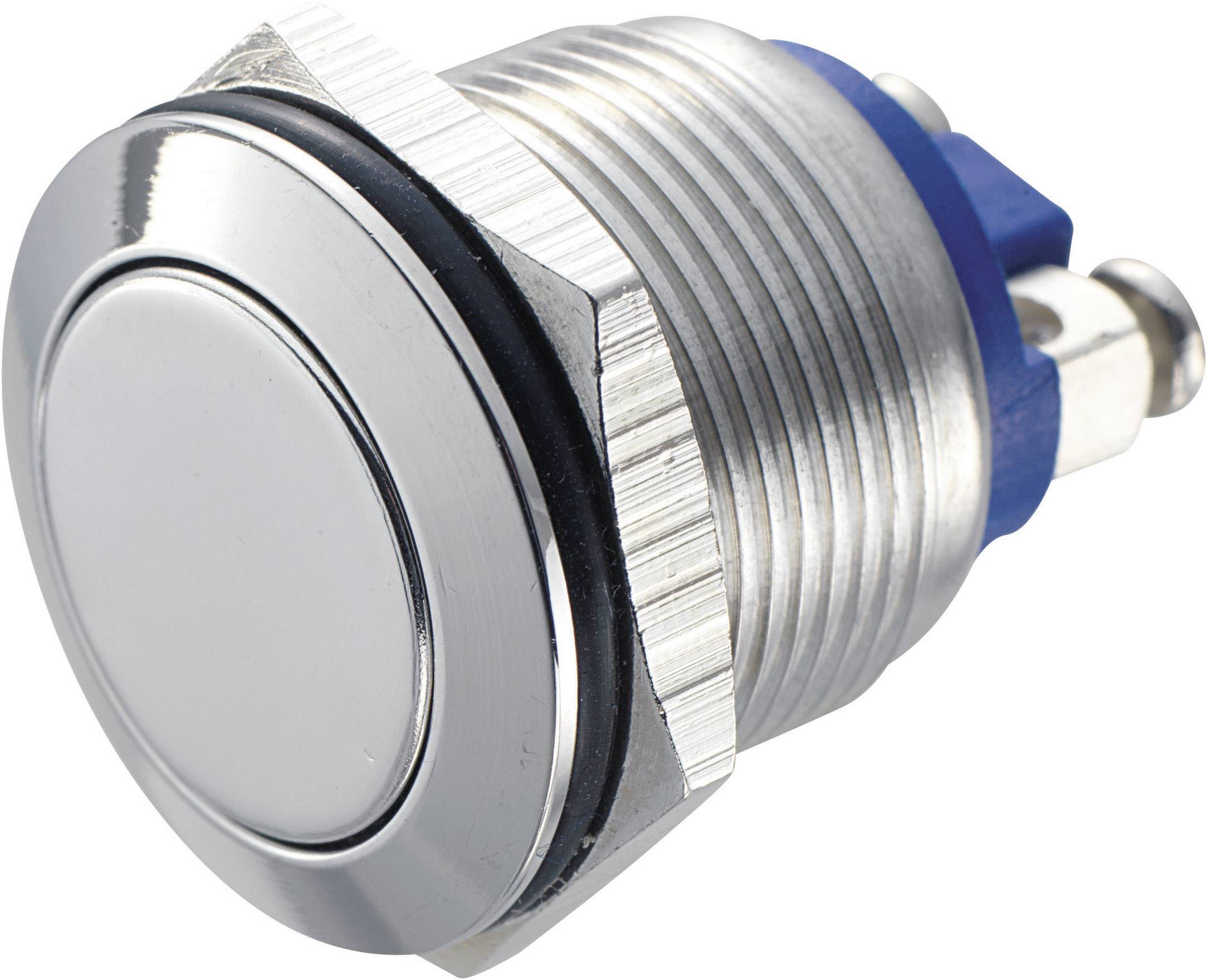 Przycisk wandaloodporny chwilowy TRU COMPONENTS GQ 19F-S, 1 x wył/(wł), IP65, 1 szt. - obrazek 1