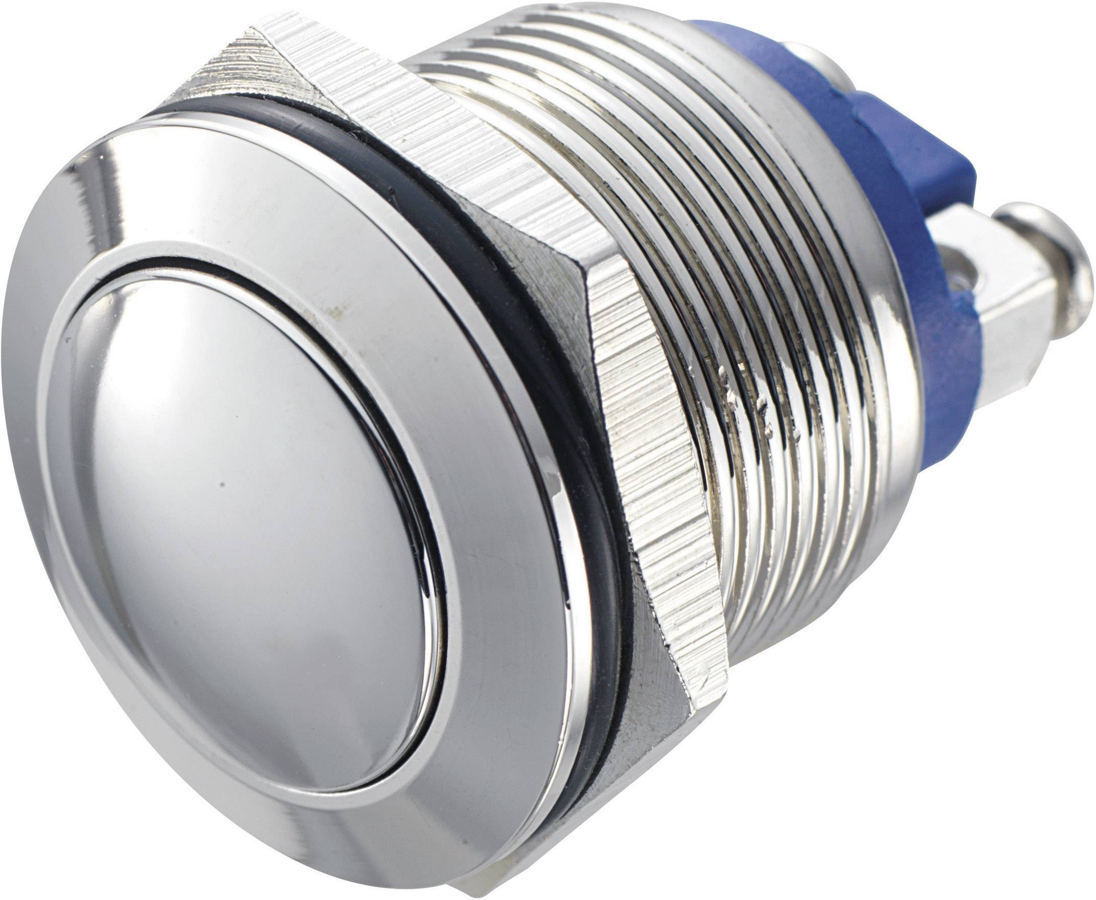 Przycisk wandaloodporny chwilowy TRU COMPONENTS GQ 19B-N, 1 x wył/(wł), IP65, 1 szt. - obrazek 1