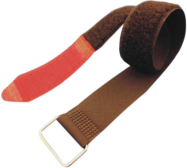 FASTECH® F101-38-600M Taśma rzepowa z paskiem element z pętelkami i haczykami (D x S) 600 mm x 38 mm czarny, czerwony 1