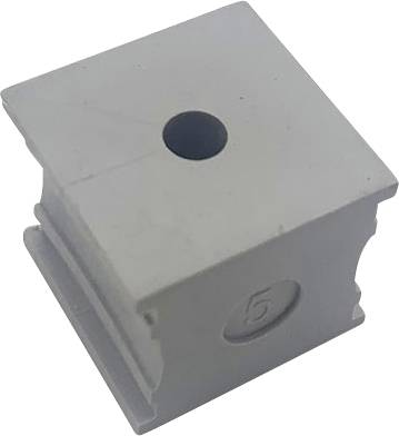 TRU COMPONENTS ELT 5 Przepust kablowy z rowkiem Maksymalna średnica mocowania 6 mm elastomer szary 1 szt. - obrazek 1