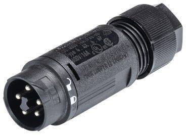 Wieland Electric 46.052.4553.1 Złącze okrągłe RST16I5 S S1 ZT6 SW, 1 szt. - obrazek 1