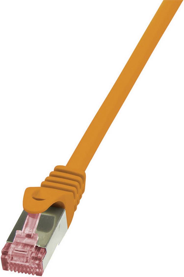 kabel LAN LogiLink CQ2058S, 1 szt., RJ45, CAT 6, S/FTP, 2.00 m, pomarańczowy - obrazek 1