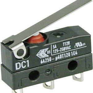 Mikroprzełącznik DC1C-A1LC 250 V/AC 6 A 1 x wł/(wł) ZF IP67 chwilowy 1 szt. Mikroprzełącznik DC1C-A1LC 250 V/AC 6 A 1 x wł/(wł) ZF IP67 chwilowy 1 szt.