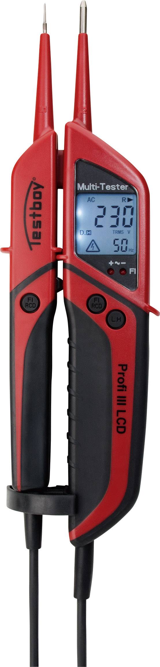 Dwubiegunowy tester napięcia Testboy Profi III LCD CAT IV 1000 V - obrazek 1