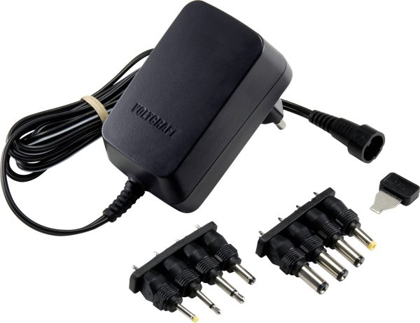 Zasilacz wtyczkowy, regulowany VOLTCRAFT USPS-1000N, 12 W, 1 A, NV/AV
