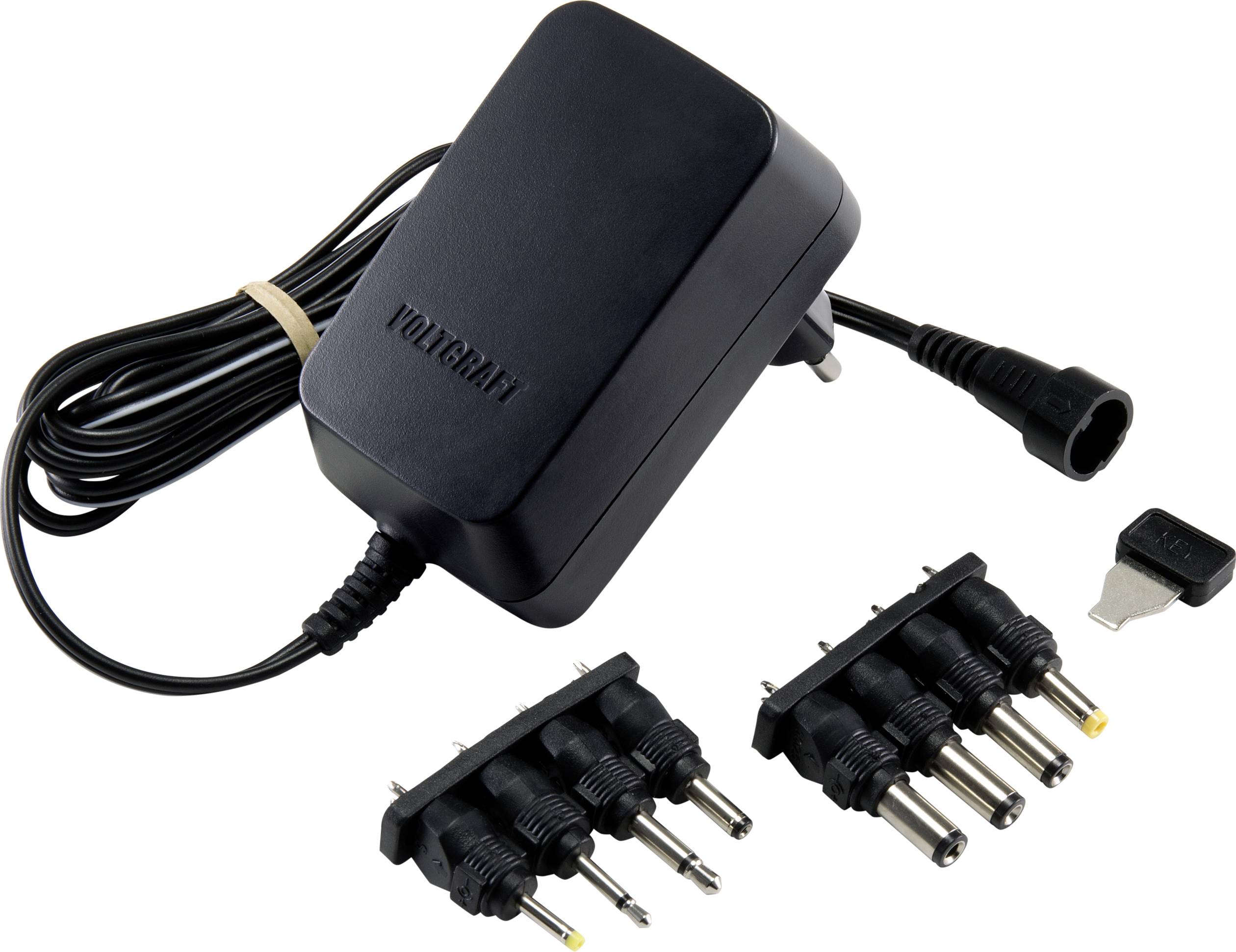 Zasilacz wtyczkowy, regulowany VOLTCRAFT USPS-1000N, 12 W, 1 A, NV/AV - obrazek 1